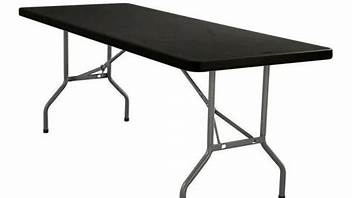 Black Folding Trestle Table